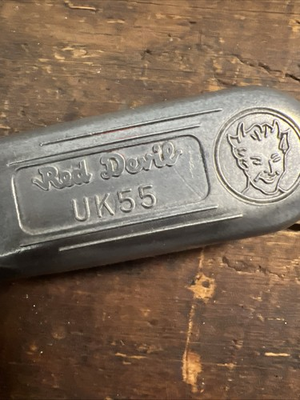 #ad #ad VINTAGE RED DEVIL TOOLS UK55 ALUMINUM UTILITY BOX CUTTER FIXED Original BLADES $24.00