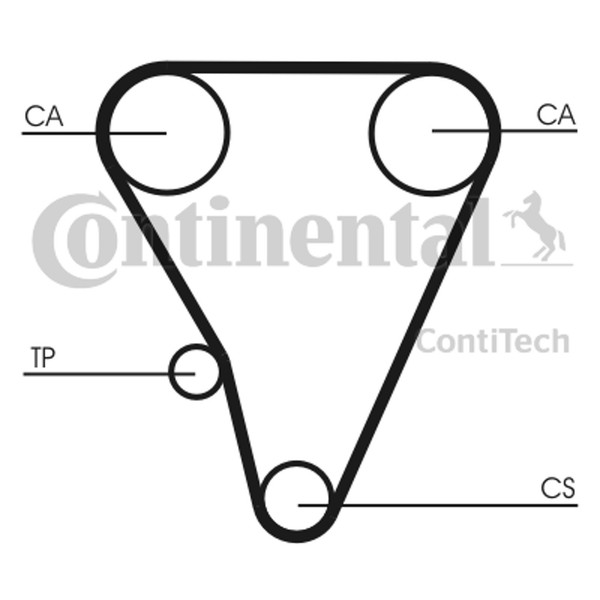 Zahnriemen Continental Ctam CT555 FüR Toyota Corolla Celica AE86 Liftback MR2 1-image