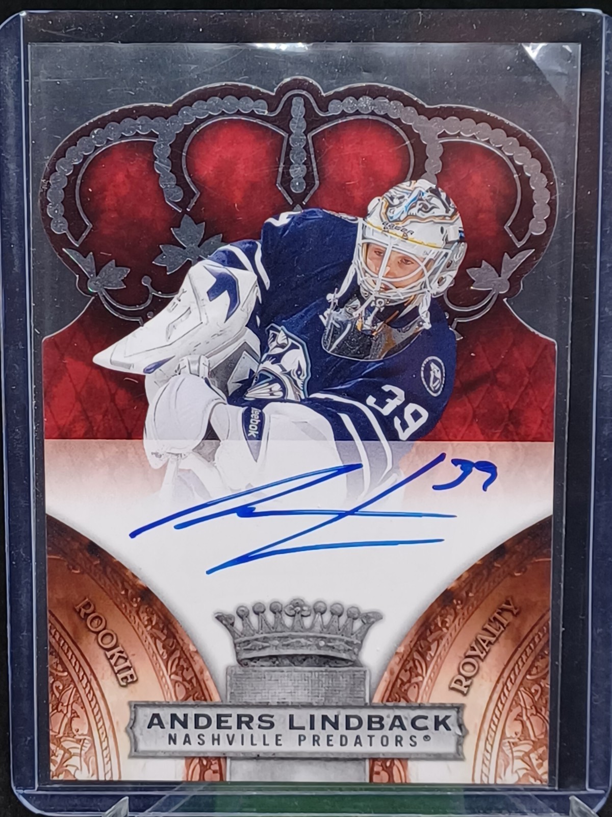 2010-11 Panini Crown Royal Rookie Royalty Autograph #145 Anders Lindback 490/499