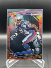 2025 Prizm Black Football TY LAW Pig Skin Parallel /225 #93 Patriots
