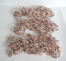 Christmas Garland, Pink Beads and Ribbon, Lot of 3 - 108 inches each - NEW