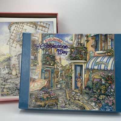 Vintage Kim Jacobs Cobblestone Way 18 Cards Boxed Notecards 1994 Cottage