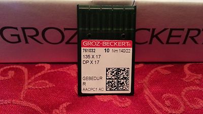 Groz-Beckert Sewing Needles 135x17,DPx17 GEBEDUR Titanium Singer, Juki, Consew 