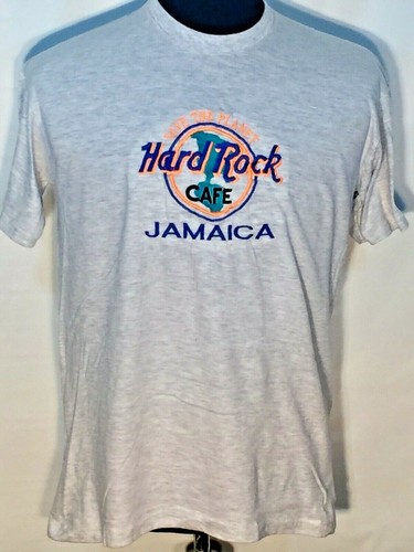 Hard Rock Cafe Save The Planet Vintage Earth World Logo Embroidered Omega Shirt