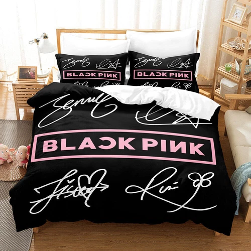BLACKPINK K-POP Doona Duvet Cover Bedding Set Pillowcase Single Double Queen - Picture 4 of 31