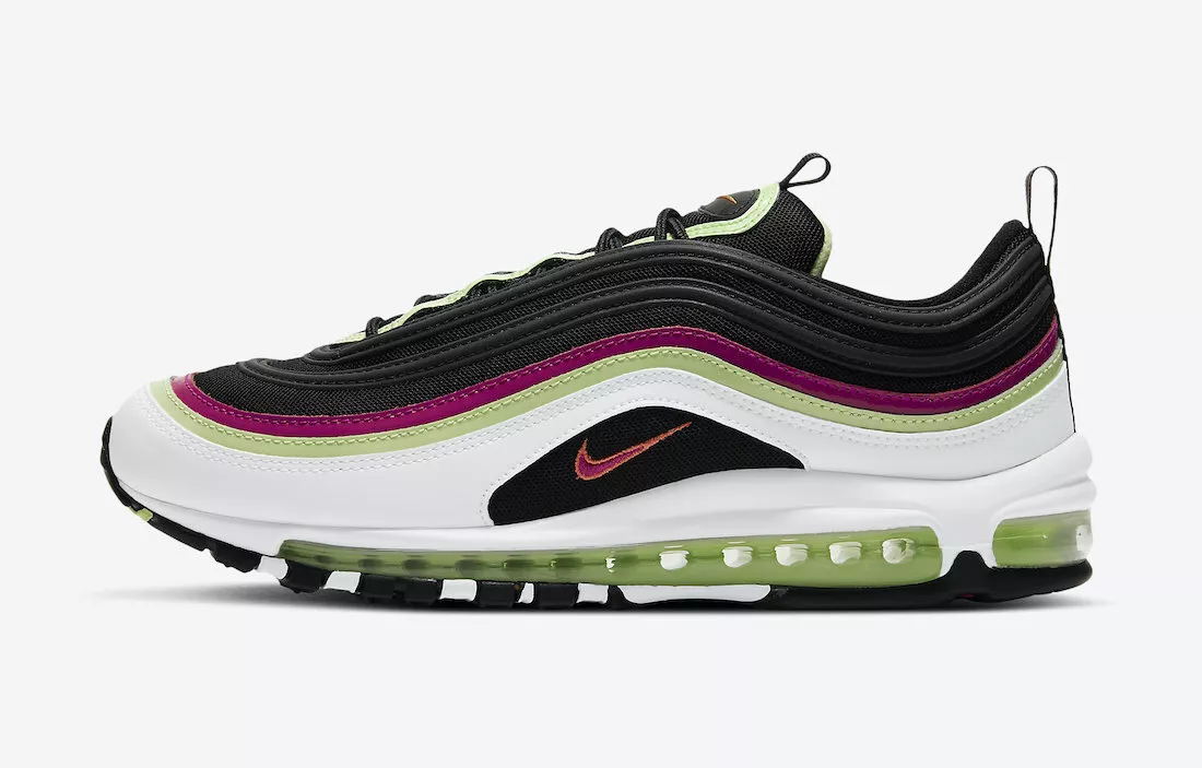 Nike air max 97 black purple green cheap