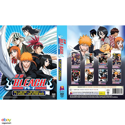 Bleach Anime Dvd Episodes 1-366 Complete TV Series Live Action