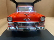 1/18 KK-SCALE CHEVROLET BEL AIR NOMAD CUSTOM CONSTRUCTION 1956 LIGHT RED / WHITE