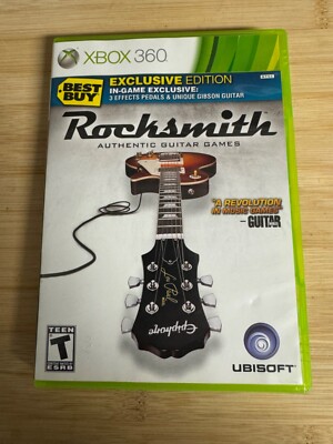 Rocksmith Authentic Guitar Games - XBOX 360- With Manual Very Good