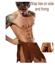 men's caveman costume Tarzan wrap and thong, Made to your Jean size men's caveman costume Tarzan wrap and thong, Made to your Jean size