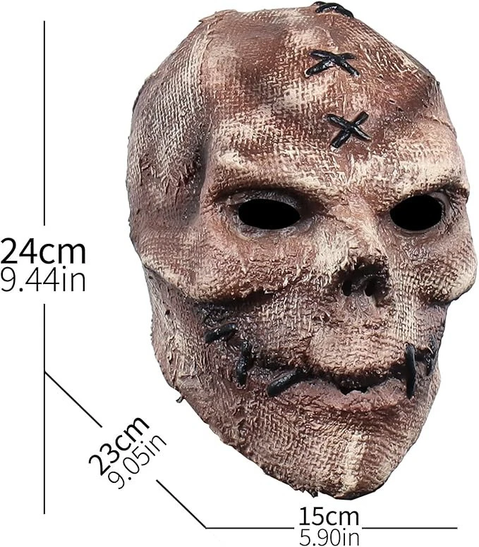 Creepy Full Head Skull Halloween Mask Scary Latex for adult men skeleton party - Image 3 of 4