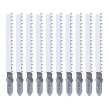 10x T101BIF Laminate Cutting Jigsaw Blades for Plastic Wood Metal Cutting