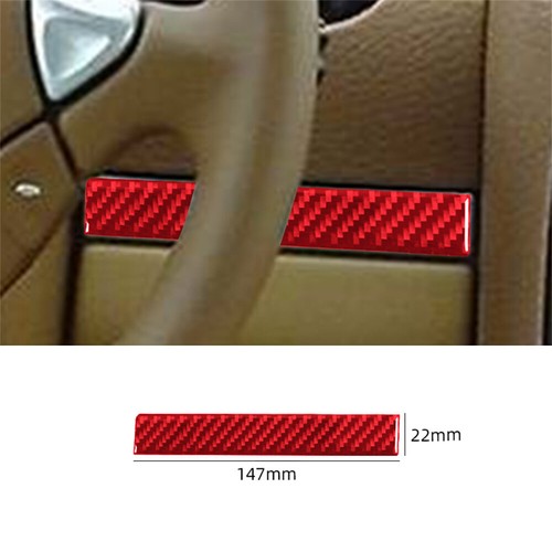 Borde de panel derecho del volante rojo fibra de carbono para Porsche Cayenne Sport 03-10 - Imagen 5 de 9
