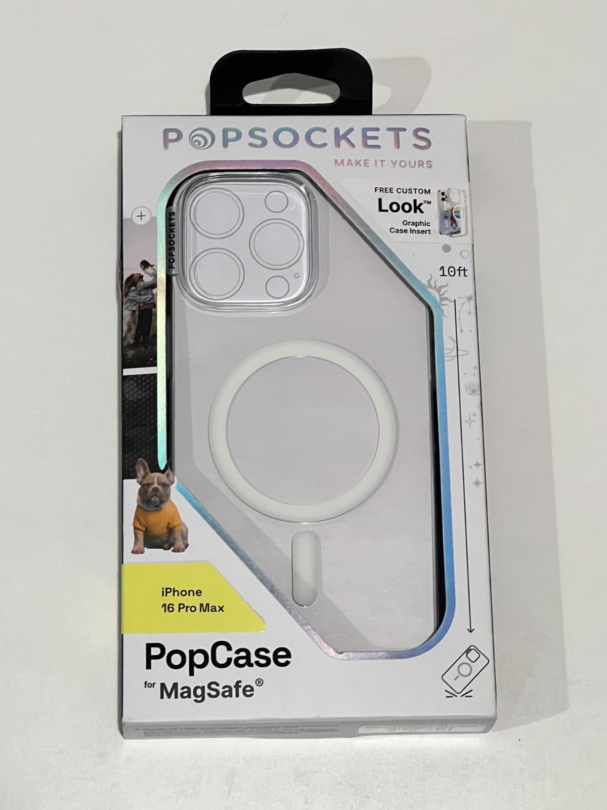 PopSockets PopCase w/Magsafe for iPhone 16 Pro Max Clear