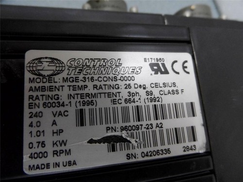 Mesa de posicionamiento lineal Control Techniques Servomotor IKO 27" TU86S69/G10SJ4R - Imagen 9 de 12