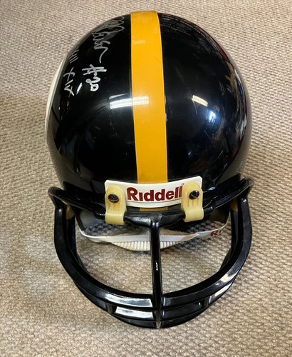 Rocky Bleier, Signed, Pittsburgh Steelers, Full Size Black Replica Helmet, JSA - Picture 3 of 6