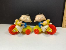 1994 Bobby's World, Bobby Riding Tricycle McDonald's Happy Meal Toy x2 Read