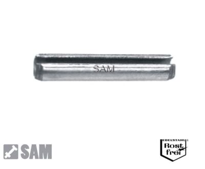 Spannstifte/Spannhülsen DIN 1481/ISO 8752 Edelstahl 1.4310 Ø4,5mm 10 bis 50mm