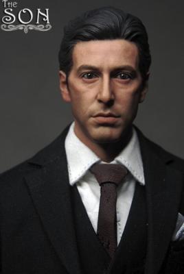 『ゴッドファーザー』マイケル・コルレオーネ　1/6カスタムヘッド 1/6 Michael Corleone Head Sculpt the Godfather Al Pacino for hot