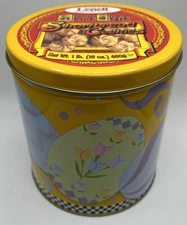 Maurice Lenell 1997 Tin Easter Eggs Home Décor Empty Shortbread Cookies VTG