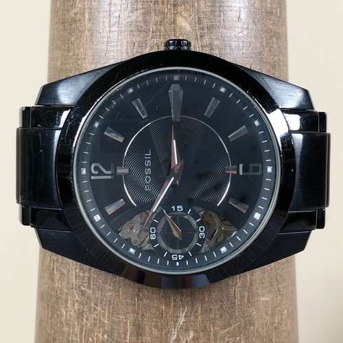 Vintage Fossil Twist Men Stainless Steel Quartz For Watch Parts Or Repair Only - Picture 2 of 13
