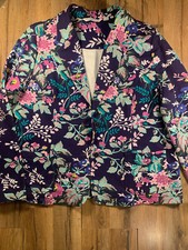 Womens Vintage Floral Blazer