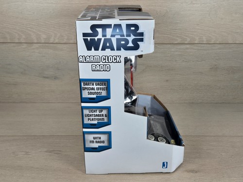 Star Wars 12" Darth Vader Alarm Clock Radio Factory Sealed Light Up Lightsaber - Picture 8 of 10