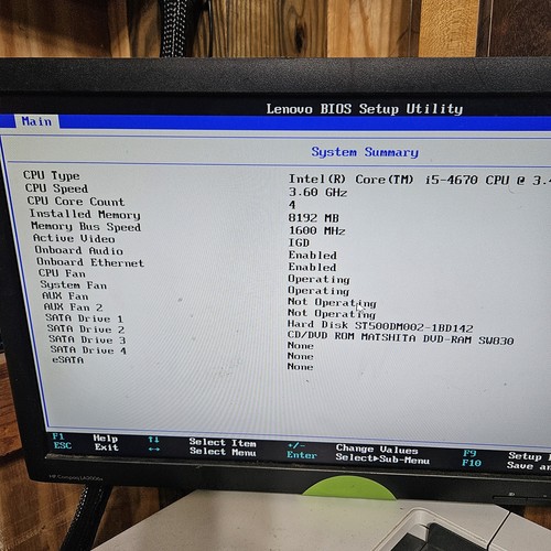 Lenovo ThinkStation E32 Intel i5-4670 3.4GHz 8GB RAM 500GB HDD Windows 10 - Bild 5 von 5