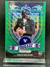 2021 Panini Football Draft Picks Zach Wilson Crusade Green Wave Prizm Cd No# 168