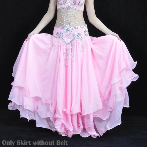 Women Belly Dance Costume Woman Dancing Chiffon Skirt Gypsy Performance Costumes - Picture 22 of 48