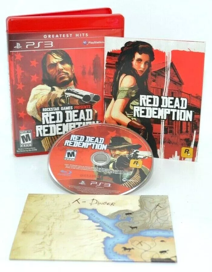 Red Dead Redemption (Greatest Hits PlayStation 3) Complete w/ Map Tested  Works