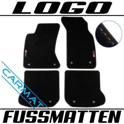 Fussmatten für Audi A4 B5 8D Bj. 1994-2001 Fußmatten Autoteppiche LOGO