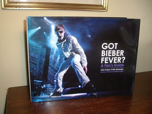 Got Justin Bieber Fever? A Fan's Guide LARGE book SIGNED ✎ by BOTH authors