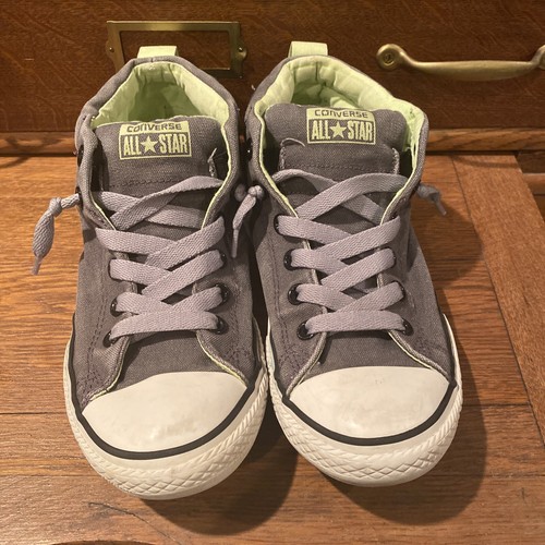 converse grey mid tops
