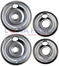 For Oven Range Stove Drip Pans Kit 2 6 Inch 2 8 Inch # LA4664212PAKS760 OEM Part