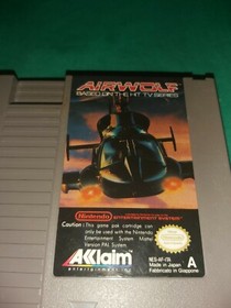 VIDEOGIOCO - NINTENTO NES - AIRWOLF - VIDEOGAMES Ita PAL A