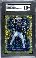 2021 Panini Prizm #194 Alex Kirilloff GOLD DONUT CIRCLES PRIZM /10 SGC 10 GEM RC