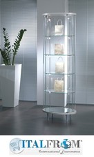 Oval Schaufenster Glassvitrine mit Beleuchtung Haus / Einzelhandel Italfrom203OP