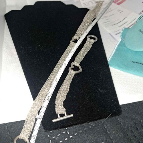 Authentic Tiffany & Co Mesh set - necklace & bracelet - Picture 5 of 7
