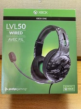 PDP Gaming LVL50 Wired Stereo Gaming Headset Xbox Grey Camo NEW