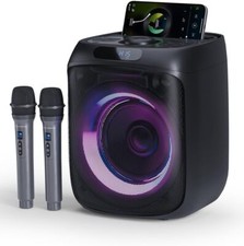 Karaoke Machine for Adults, Portable Bluetooth Party Speaker Black