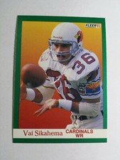 VAI SIKAHEMA 1991 FLEER FOOTBALL CARD # 349 C4951