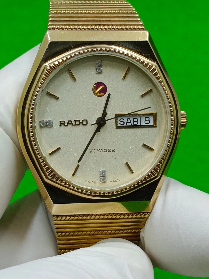 Reloj vintage RADO VOYAGER 17 joyas automático indicador día/fecha 636.3422.2 Foto 2 de 4