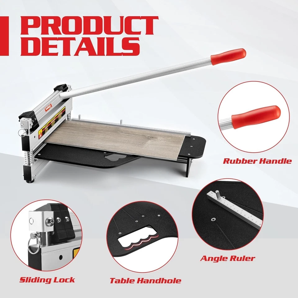13"Pro Laminate Floor Cutter Rigid Core Vinyl Plank Cutter Flooring Tools NEW - Image 3 of 4