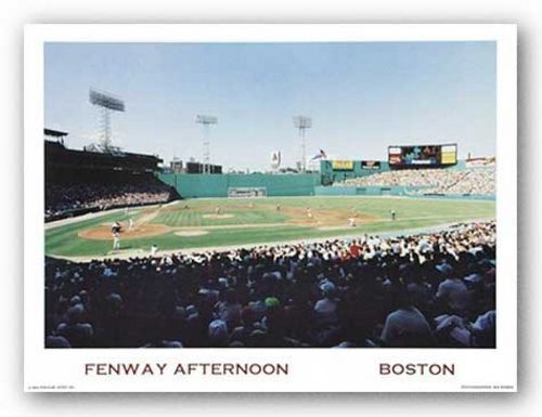 Fenway Afternoon Boston, Massachusetts Boston Red Sox Ira Rosen Art Print 14x22 - Picture 1 of 1
