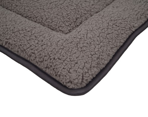 Alfombra para mascotas 90 x 60 cm - gris - felpa perros cama gatos cojín lavable - Imagen 4 de 6