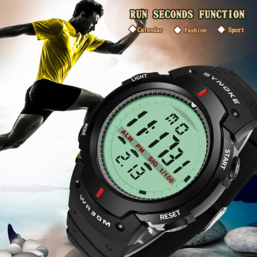 Reloj de Pulsera Hombre Pantalla LED Reloj Digital Reloj Deportivo Reloj Impermeable - Imagen 13 de 21