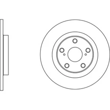 Apec Blue Brake Disc - Rear SDK6299 Fits Toyota Avensis - OE Specification