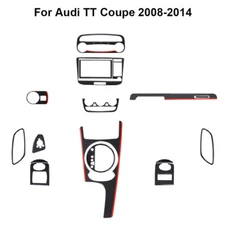 16Pcs For Audi TT Coupe 2008-14 Carbon Fiber Full Interior Kit Cover Trim