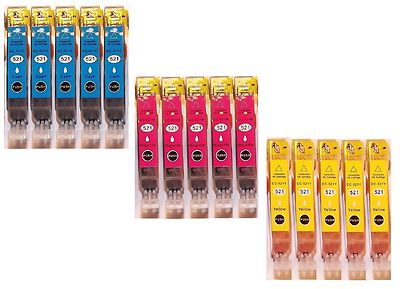15x Tinten Patronen für CANON PIXMA iP3600 iP4600 MP540X MP550 MP560 MP630 MP640